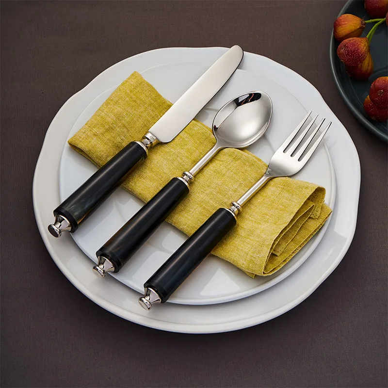 

Stainless Steel Dinnerware Set, Dinner Knife, Fork, Spoon, Home Kitchen Flatware Sets, Food Cutlery Kit Tableware Dinner Service