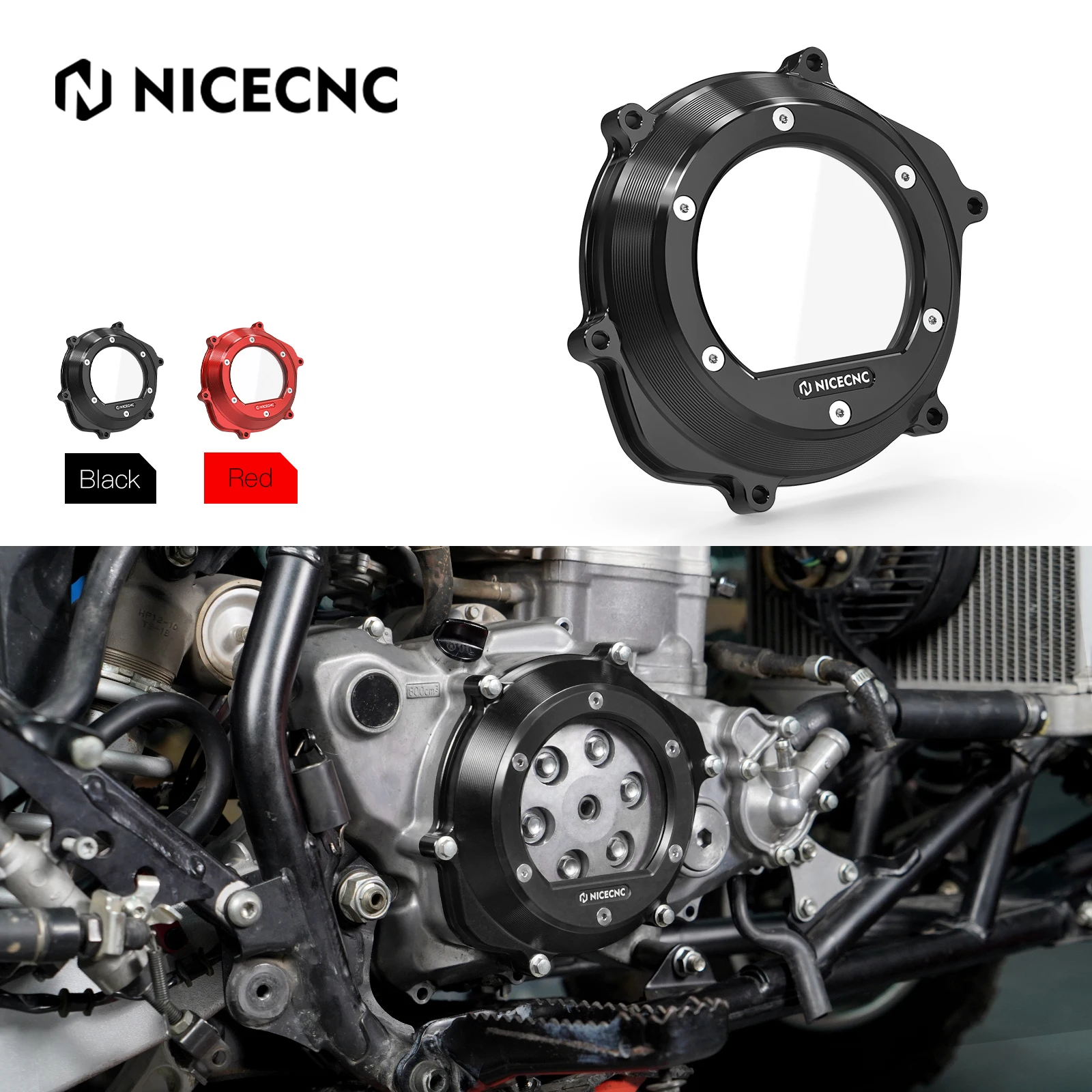 ATV для Honda Прозрачная крышка сцепления двигателя 11351-HP1-670 TRX450ER 2006-2014 TRX 450R 2004-2008