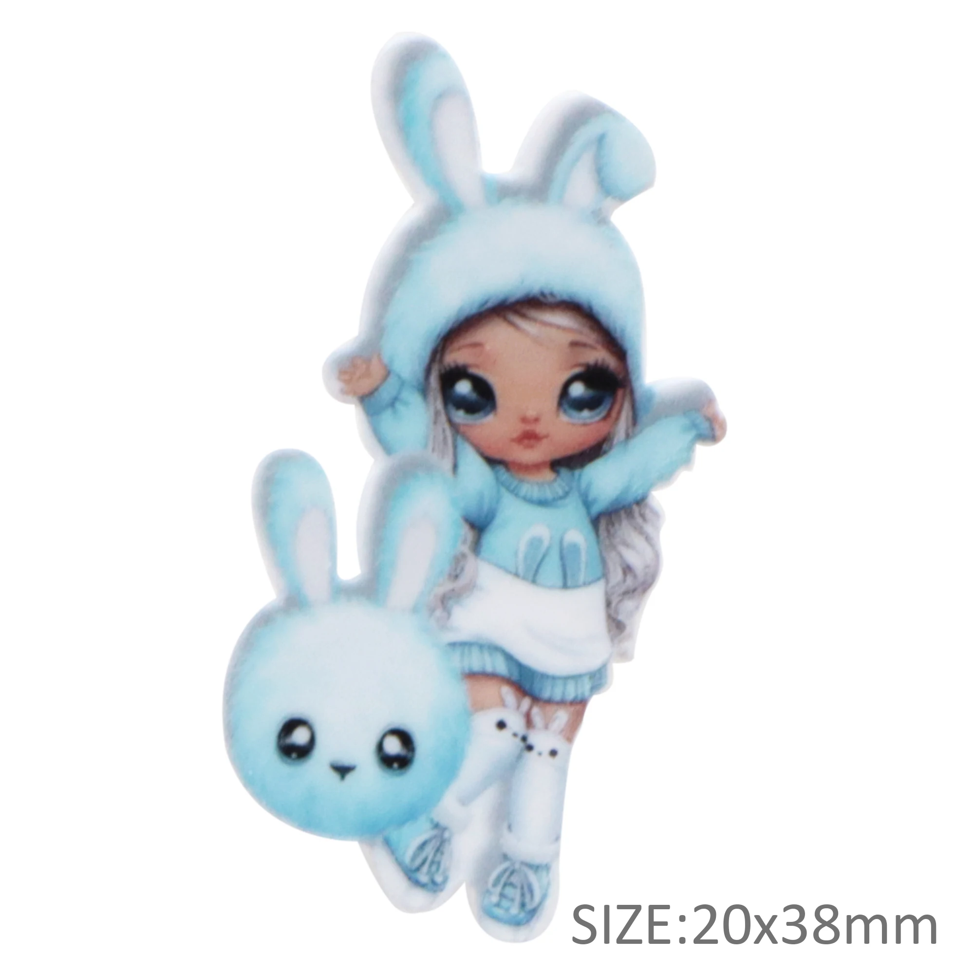 10 шт./лот мультяшная игрушка единорог Кролик Девочка акриловая принцесса с