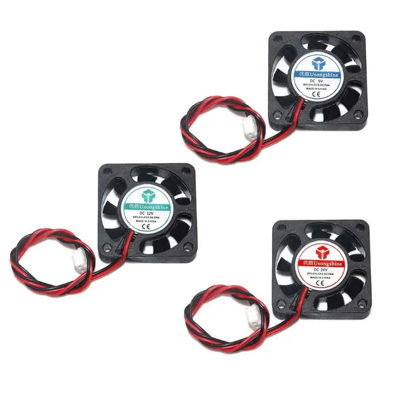 

30x30x10mm 12v 5v 24v 2pin DC Cooler Малый охлаждающий вентилятор 3010 для J-head Hotend