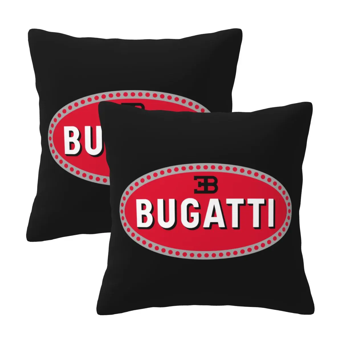 

Bugatti Fashion Pillowcases Decorative Pillow Covers Soft and Cozy 2 PCS