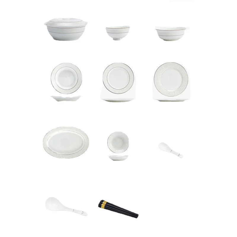 Фарфоровые наборы тарелок чаша для суши кухня Десерт Фрукты роскошные