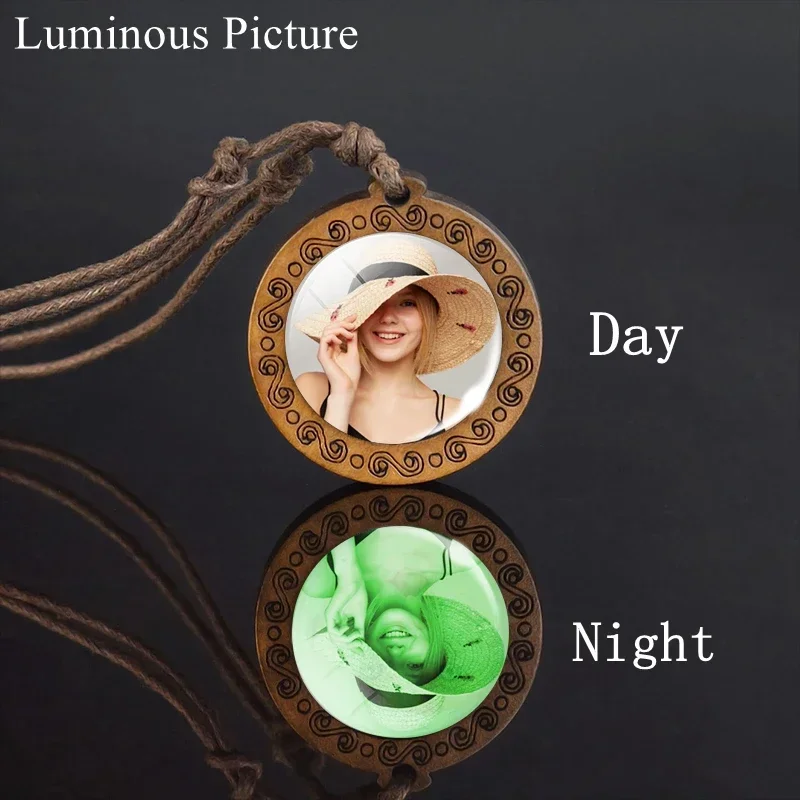 Индивидуальная круглая деревянная рамка персонализированная фотография новое