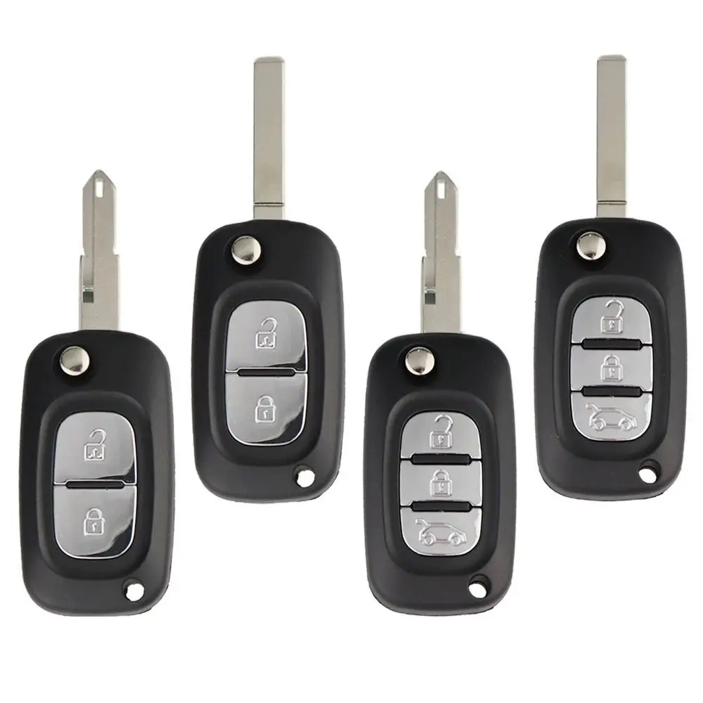 

Брелок для дистанционного ключа с 2/3 кнопками, раскладной складной брелок из АБС-пластика для Renault Fluence Clio Megane Kangoo Modus с лезвием NE73/VA2/HU83