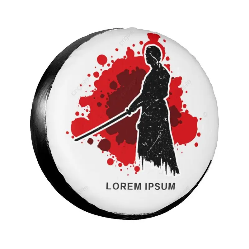 

Japanese Samurai Spare Tire Cover for Jeep Mitsubishi Pajero Custom Dustproof Car Wheel Cover Taoist Tire Protection Bag
