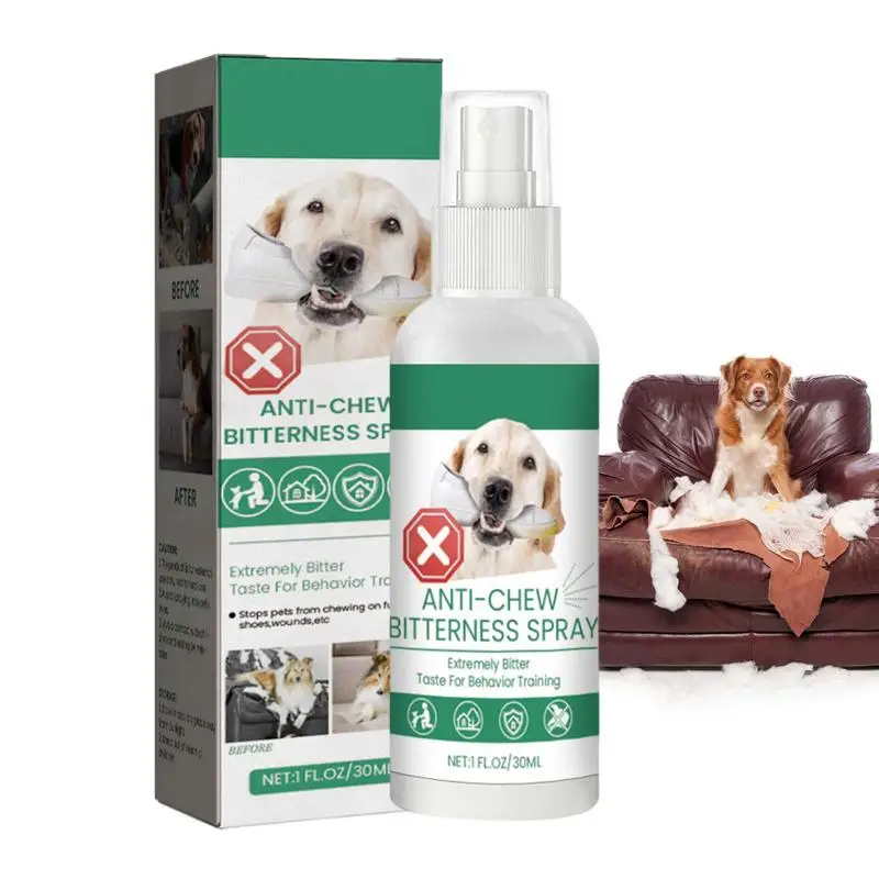 

Спрей для жевания для собак, натуральный спрей для жевания, против жевания, 1,1 жидких унций