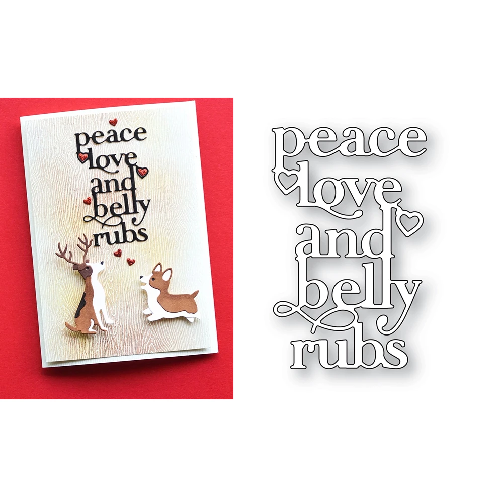 

Любовь и живот натирает ремесло металлические высекальные штампы искусственное украшение Трафарет Сделай Сам поздравительная открытка ручной работы Новинка