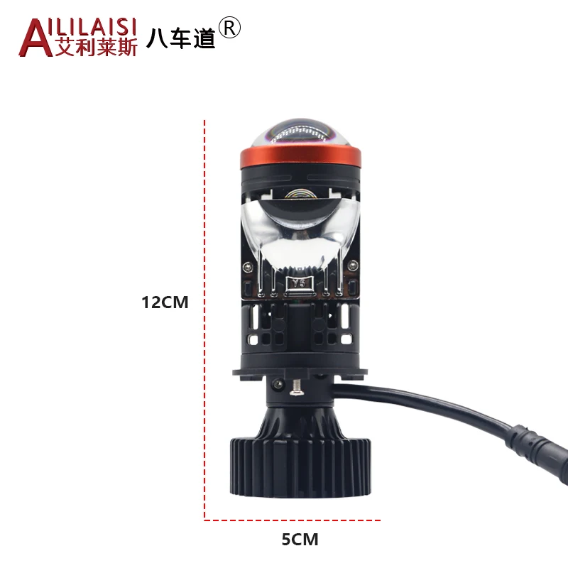 Светодиодная лампа H4 H7 для фар общего назначения автомобильный мини лазерный