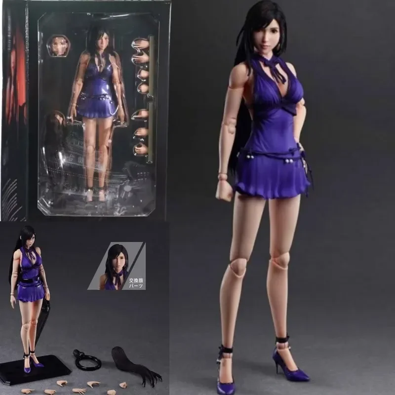 

In Stock Play Arts Kai Final Fantasy Vii Remake Tifa Lockhart--Dress Ver. Pvc Action Figure Toy Model 25cm Gifts For Friends