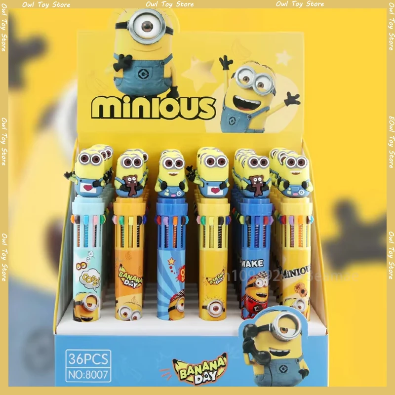 Кукла Миньоны 10 цветов шариковая ручка 36 шт. ручная Гадкий я Марк 6 стилей детские