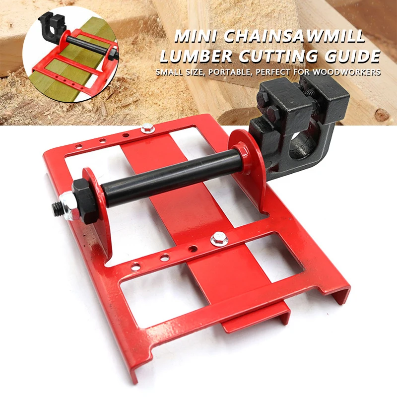 

Newest hot Mini Chainsaw Mill Lumber Cutting Guide Bar Saw Wood Timber Chainsaw Attachment Cut Guide Milling Cutter for Builders