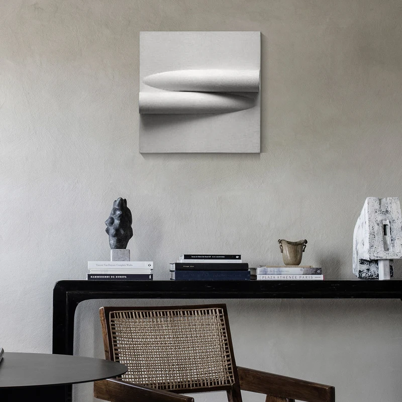 

Decorative painting three-dimensional relief small-size hanging painting hand-painted solid color bedroom bedside mural