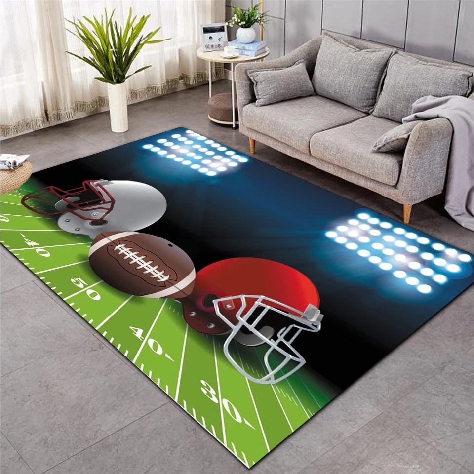 baseball green football carpet kids room soccer rug field parlor bedroom living room floor mats children large rugs home mat 008 free global shipping