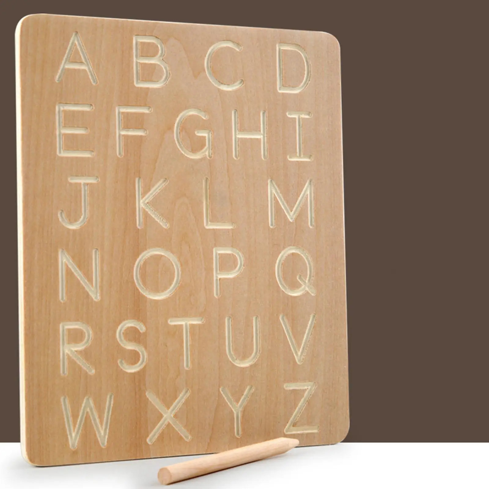 

Wooden Tracing Board Early Educational Toy Practicing Board for Travel Car Toddler