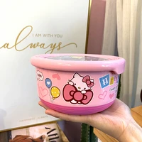 sanrio hello kitty doraemon stainless steel lunch box korean bento box cute boys girls sealed soup bowl crisper tableware gift