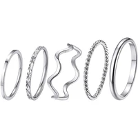 goldchic stacking rings for women silver thin ring sets for teens girls simple midi ring set stackable rings set dainty