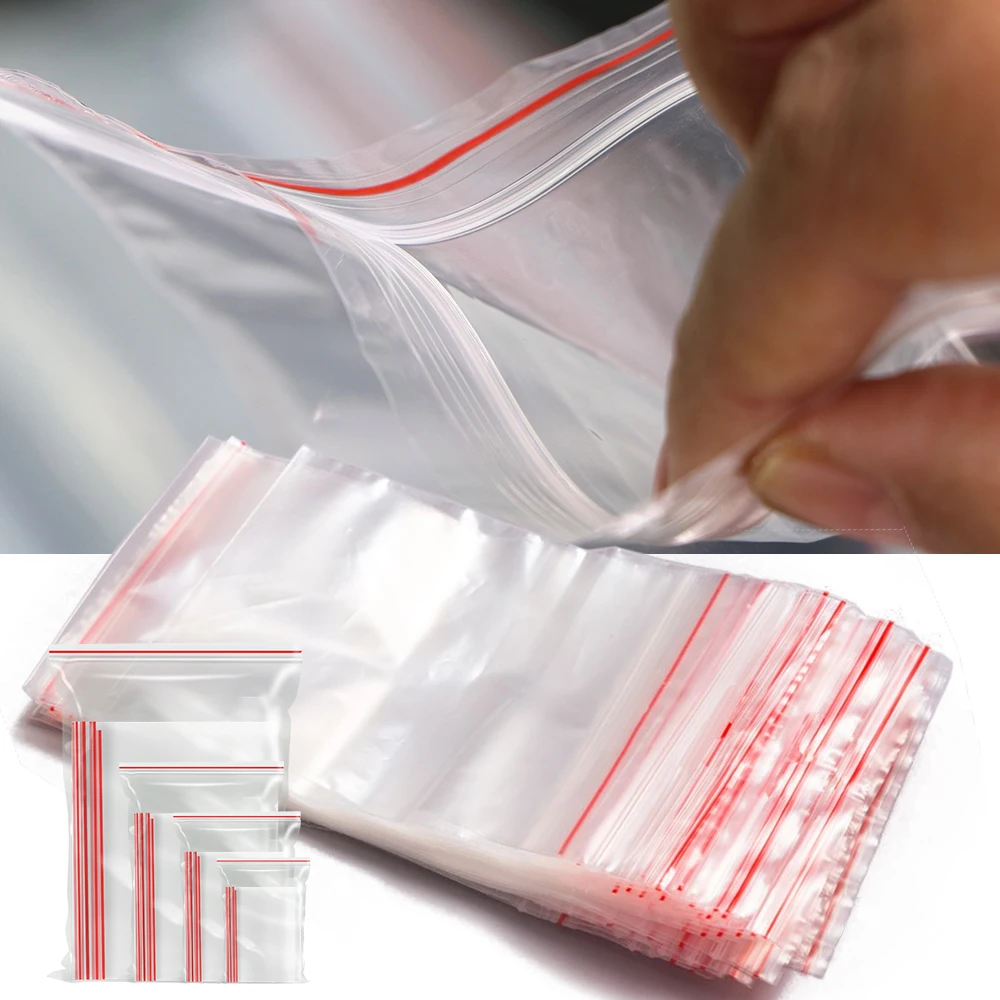 Многоразовые прозрачные пластиковые пакеты Ziplock для хранения