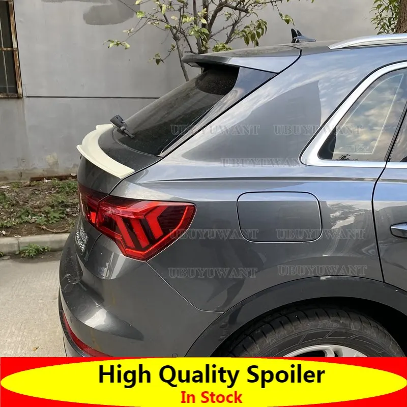 

Подходит для Audi Q3 2019, 2020, 2021, 2022 в, стильный высококачественный декорированный спойлер из АБС-пластика на крышу заднего крыла