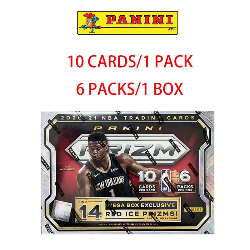 Panini 2020-21 Prizm Nba Basketball Mega Box Эксклюзивные Red Ice Prizms Lebron James Lamelo Bal Edwards Коллекционные