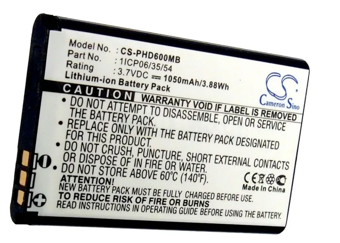 

CS 1050mAh Battery For Oricom Secure 910 SC910 Philips AVENT SCD600 AVENT SCD600/10 Avent SCD610 AVENT SCD600/00