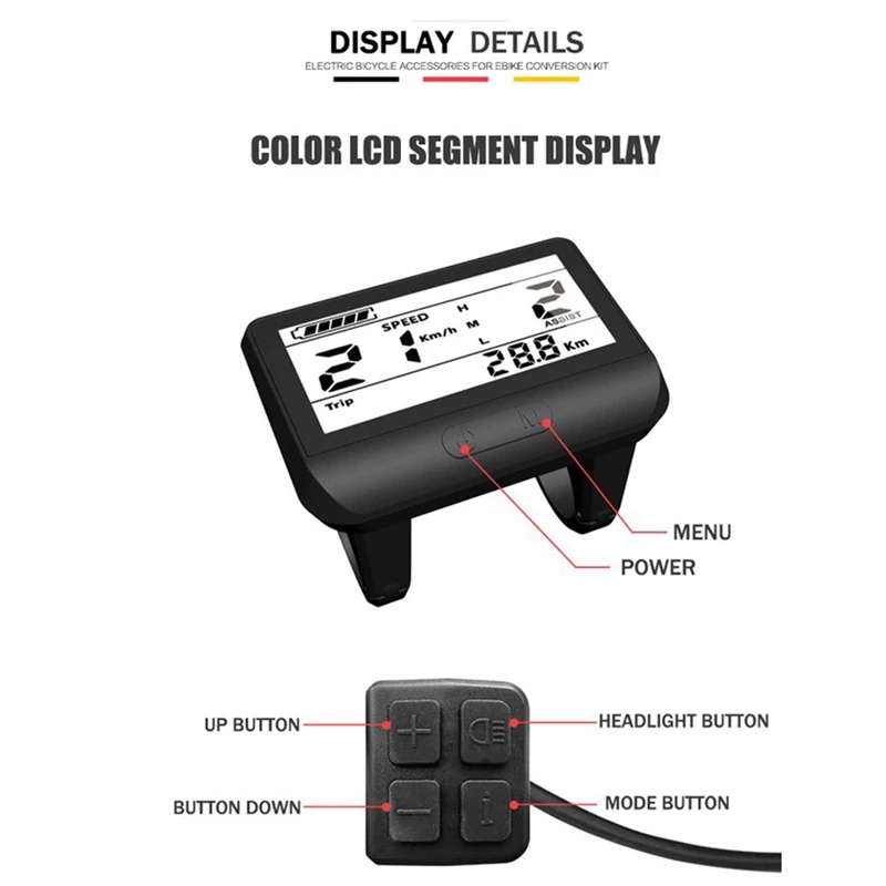 ЖК-дисплей для горного велосипеда Bafang BBS01 BBS02 BBSHD 24/36/48 в 760 с средний мотор