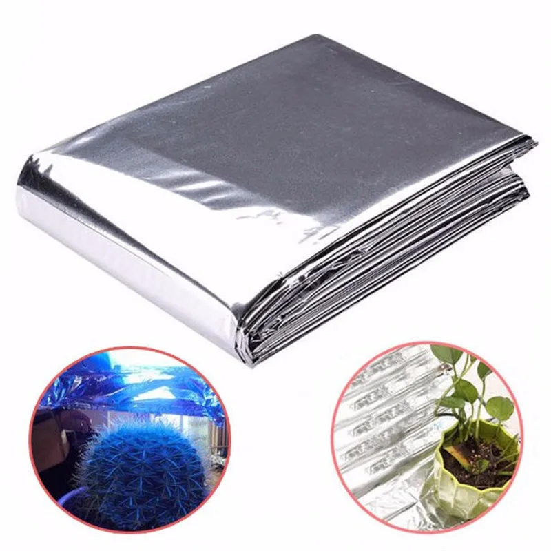 

120×210cm Plant Cover Hydroponic Reflective Film Grow Light Accessories Greenhouse Planting Reflectance Covering Foil Sheet