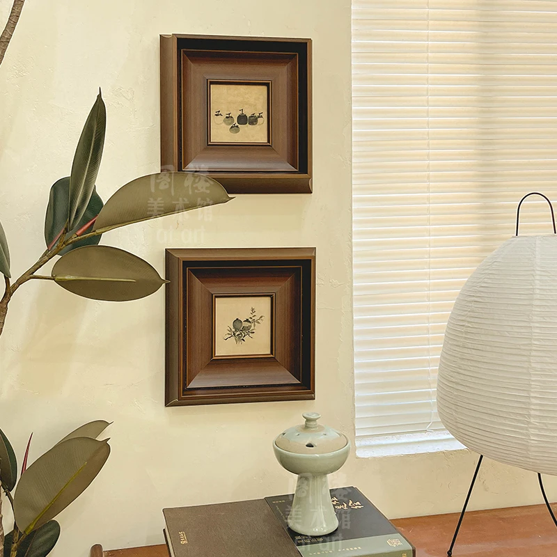 Французская антикварная ниша ретро декоративная живопись гостиная спальня