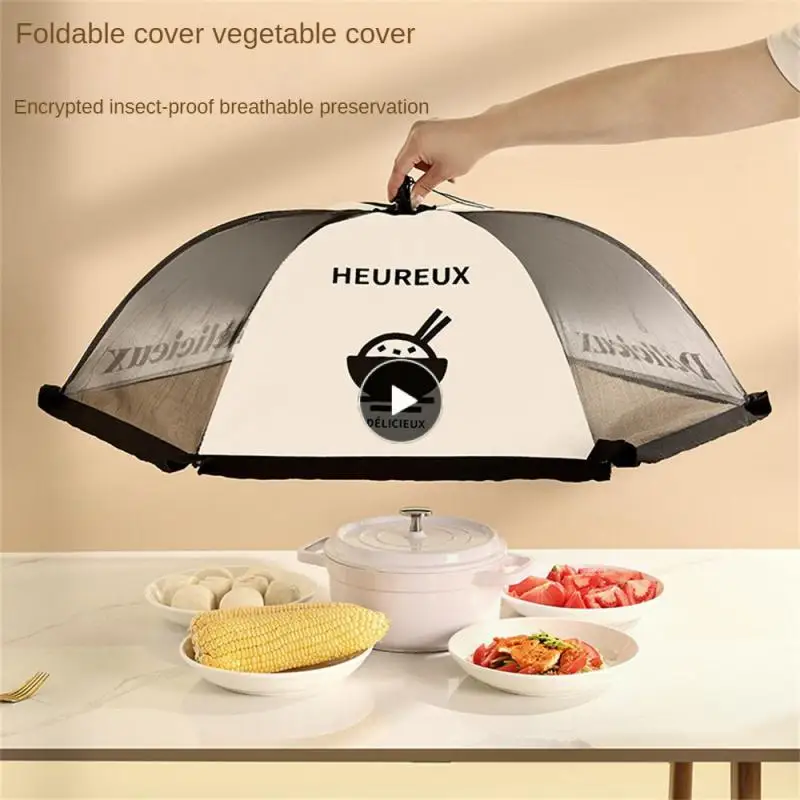 

Fresh-keeping Mosquito Net Anti-mosquito Dustproof Breathable Mesh Household Food Hood Dust Protection Cover Foldable Portable