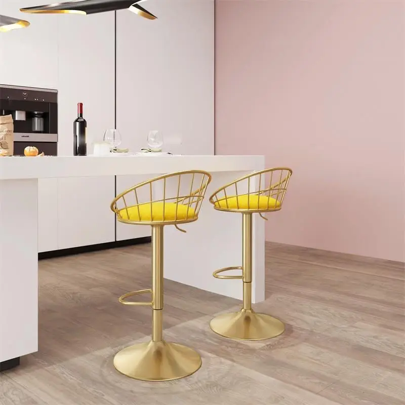 

Стул барный вертикальный, роскошный современный минималистичный высокий вращающийся стул для дома в скандинавском стиле, креативный барный стул, для бара