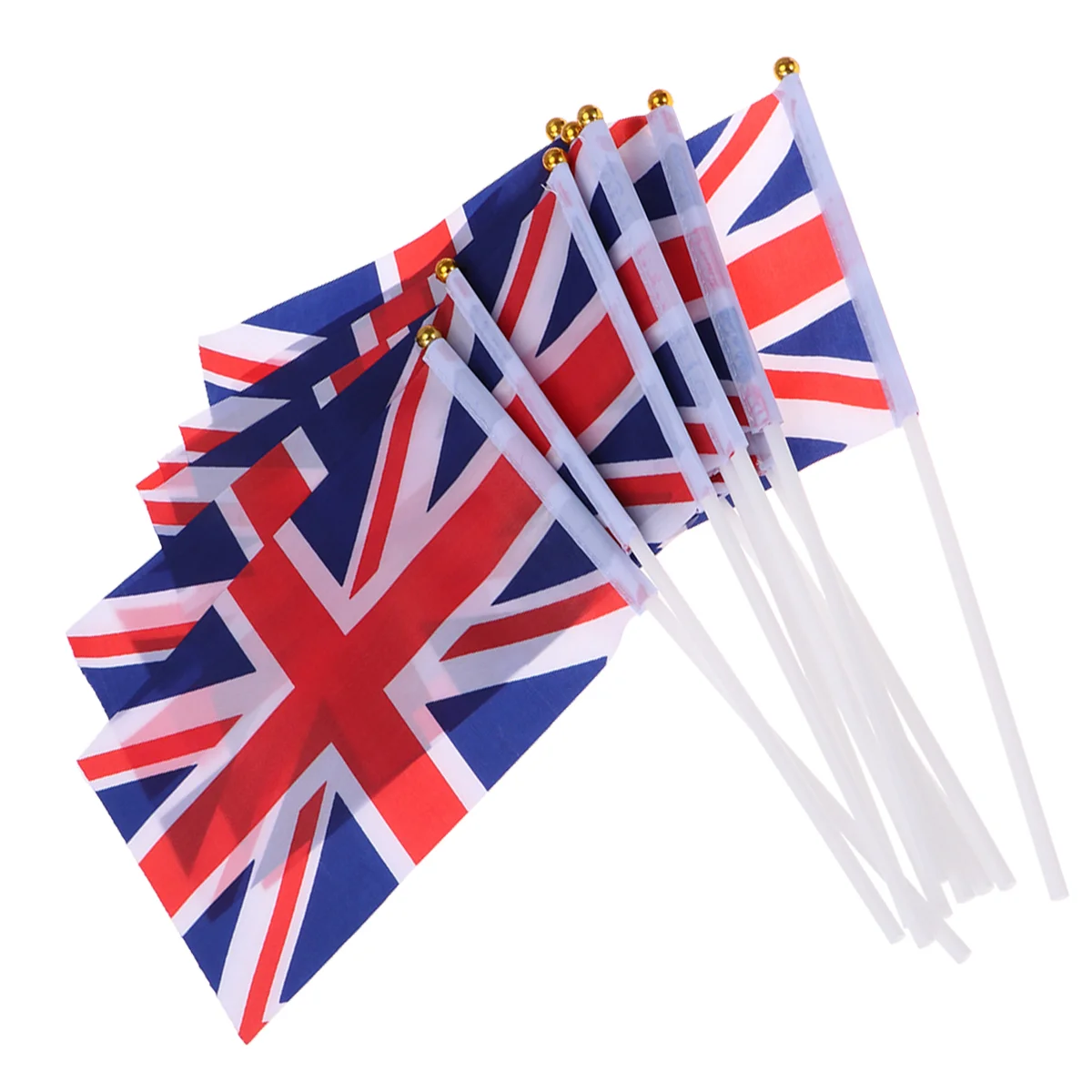

100Pcs Flag British Flag, Hand Held Small Untied Kingdom Flag on Great Britain Flags for Parades,, Festival Events,