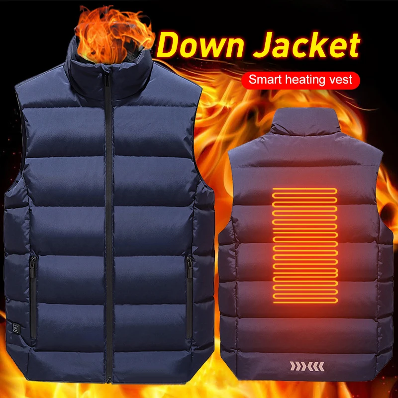 

Winter Warm USB Infrared Heating Vest Flexible Electric Thermal Men Women Waistcoat Fish Hiking Euro Size M-5XL Outdoor Jackets