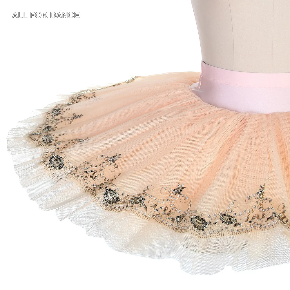 BLL001 Бледно-розовые профессиональные юбки-пачки для балета и танцев
