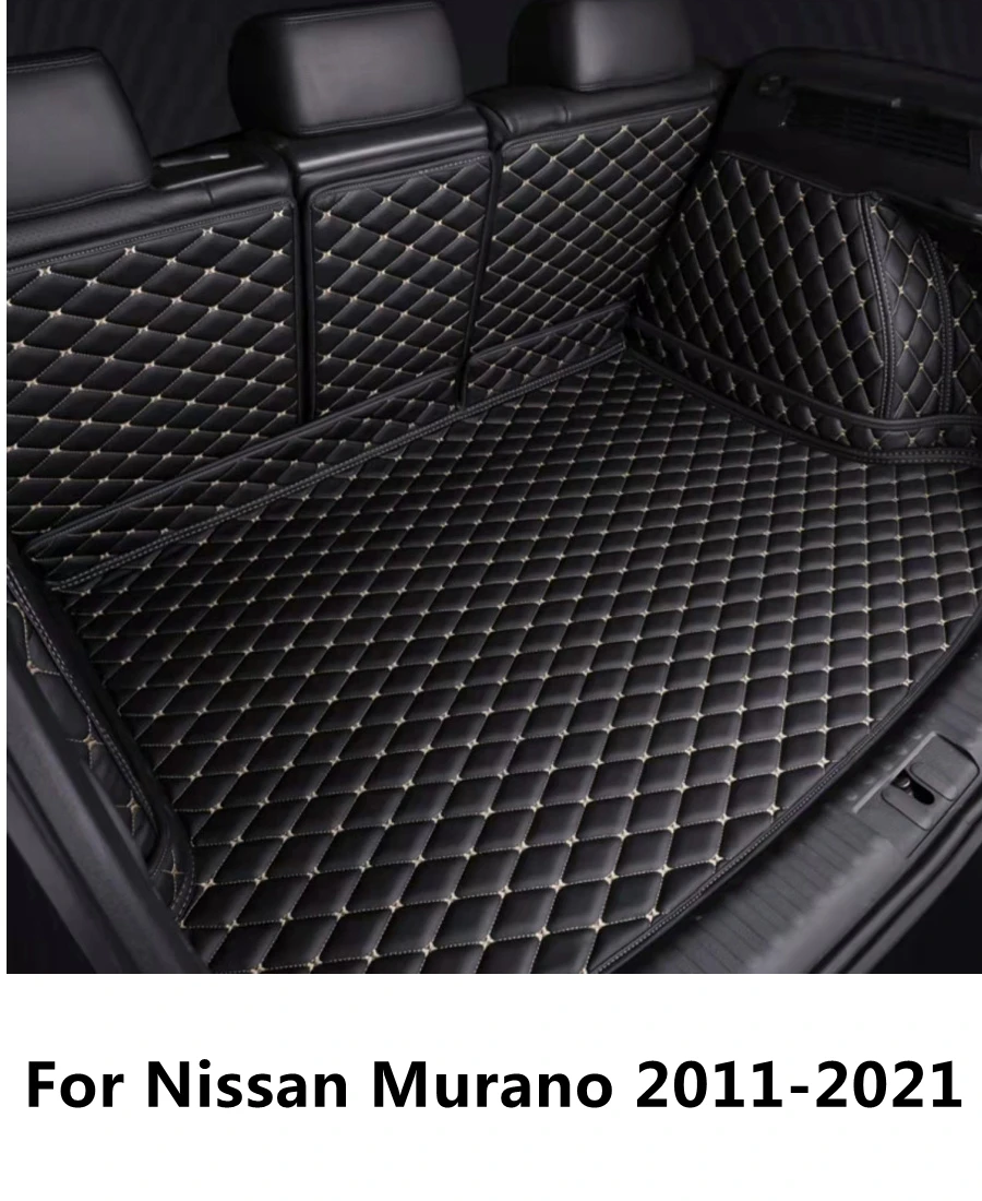 

SJ Custom Fit Full Set Waterproof Car Trunk Mat AUTO Parts Tail Boot Tray Liner Cargo Rear Pad For Nissan Murano 2011-2021 YEAR