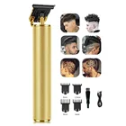 Новая перезаряжаемая USB машинка для стрижки волос T9, Мужская бритва, триммер для мужчин, профессиональный триммер для бороды