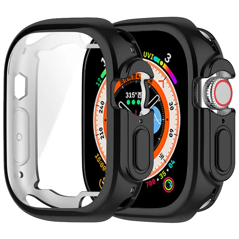 

360 Full Soft Clear TPU Screen Protector Case For Apple Watch 8 Ultra 49mm IWatch 7 6 5 4 3 2 38 40 44mm 45 mm Transparent Cove