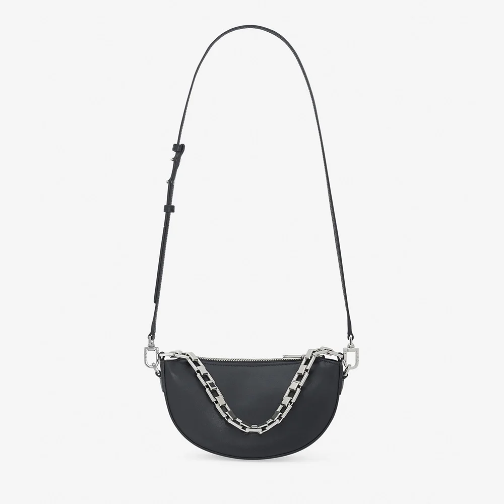

Genuine Leather Chain Bag Women Luxury Handbags Messenger Shoulder Bag Women Designer Crossbody Bag Bolso Mujer Black Bag Saddle