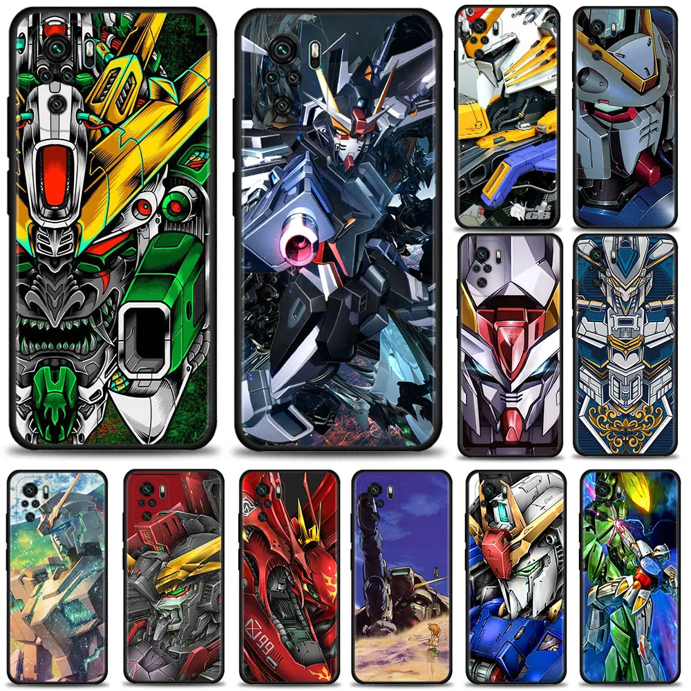 

Gundam Head Mechanic Phone Case for Xiaomi Redmi Note 9s 9 10 11 8 pro 7 11t 9t 8t 9 9a 9c 8 k40 Cover Silicone Coque