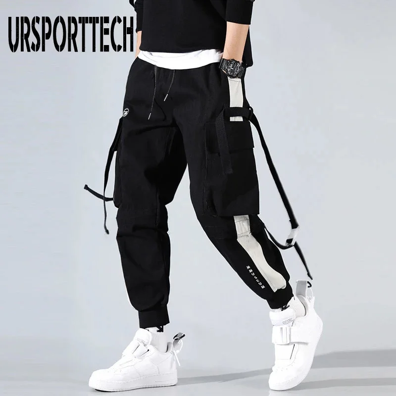 

Брюки-Джоггеры мужские с карманами, уличная одежда, тренировочные штаны в стиле хип-хоп, брюки-джоггеры, тактические штаны, брюки-карго, одежда