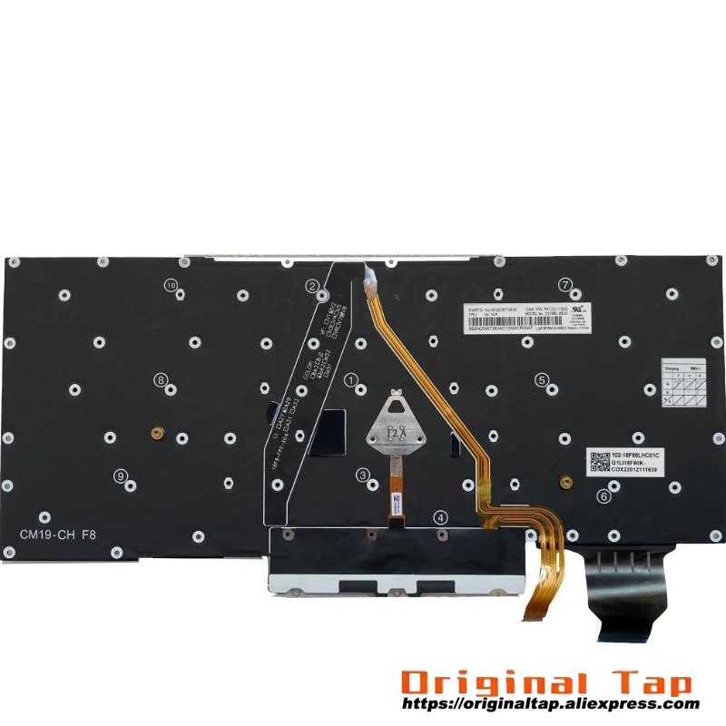 Клавиатура BG Bulgaria с подсветкой для Lenovo Thinkpad X1 Yoga 4-го поколения 4 SN20R55498 SN20R55534