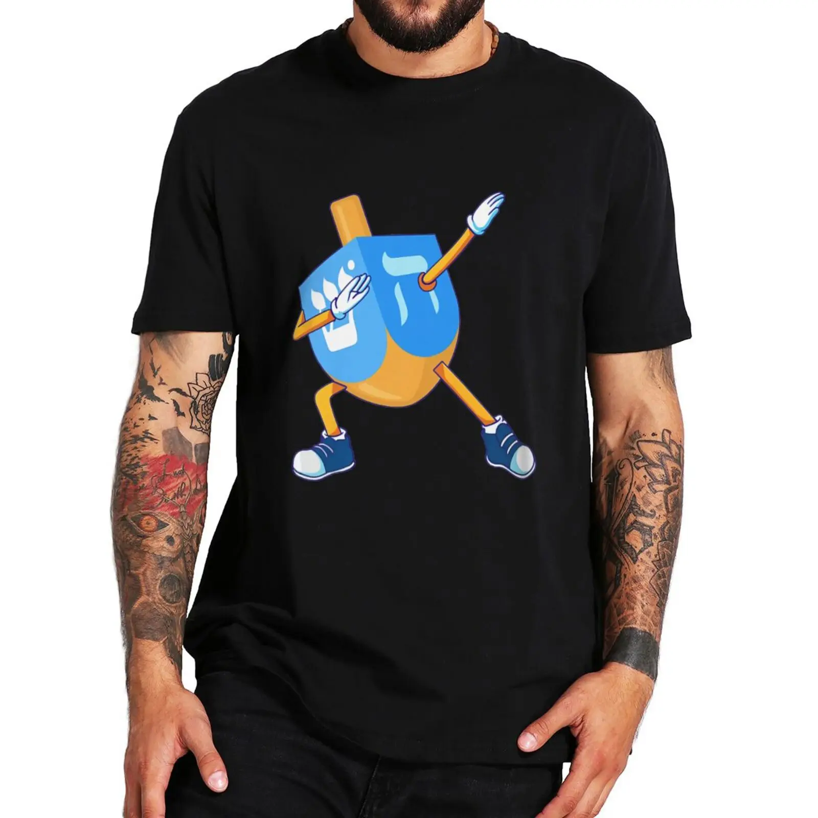 Новое поступление футболка Dabbing Dreidel Hanukkah забавные футболки в подарок для танцев