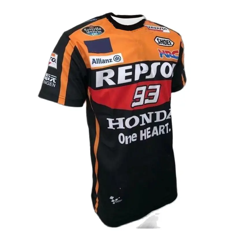 

2022 Summer Hot Selling HRC Repsol Factory Team Cycling Short-Sleeved GP Event Audience Casual Quick-Drying Large Size T-Shirt