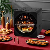 multifunctional dual oil free 14l digital electric without oil visible touch screen stainless steel air fryers deep fryer oven