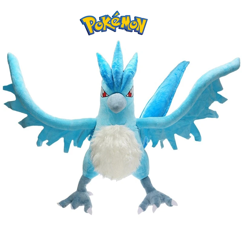 

55cm TAKARA TOMY Pokemon Plush Articuno Stuffed Toy Large size Anime Plush Pillow Pokémon Decor Doll Birthday Xmas Gift for Kids