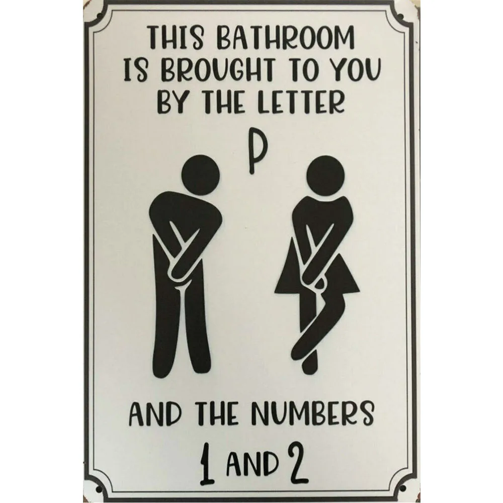 

Toilet Vintage Retro Tin Signs garage Sign Wall Decor Art Poster Wall Plaque