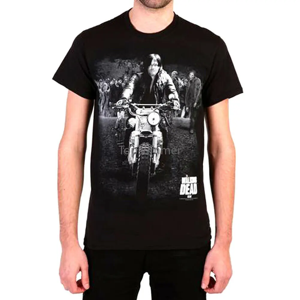 

Authentic The Walking Dead Daryl Leading Walker Black T-Shirt S-3Xl New Xxxtentacion Billie Eilish