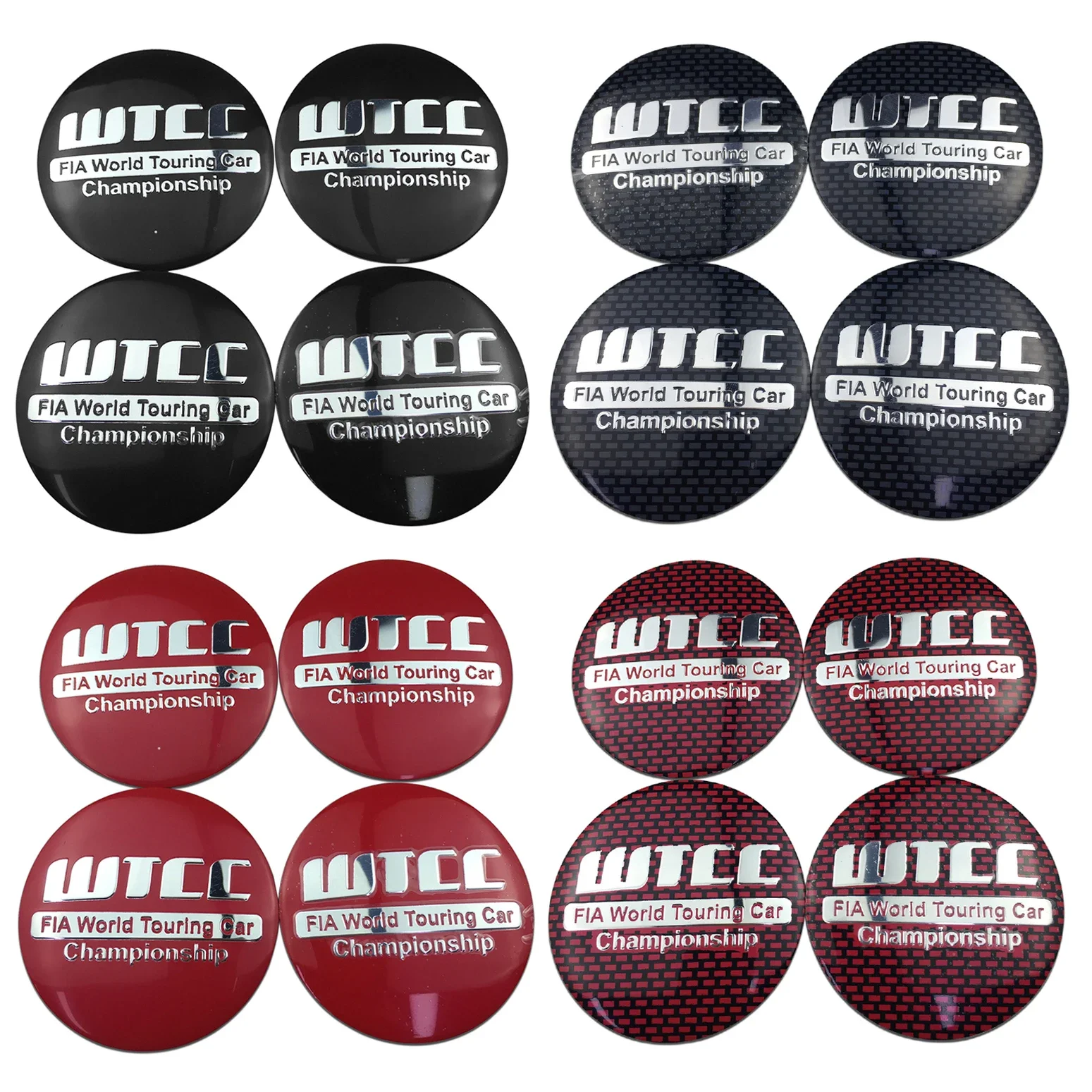 4 шт. 56 мм WTCC логотип центральные колпаки для ступиц колес автомобиля алюминиевая