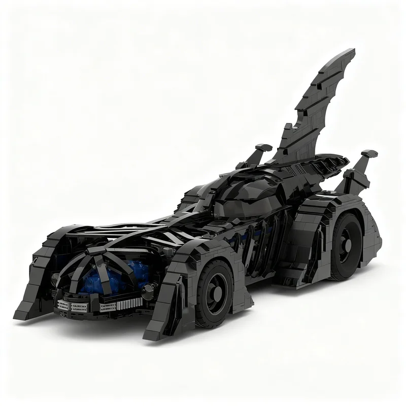 Фото 2904 детали MOC Super Heroes DC Bat UCS UCS Batmobiles Bat Forever Модель Конструктора Строительные Блоки Рождественские Подарки Декоративный Набор №2