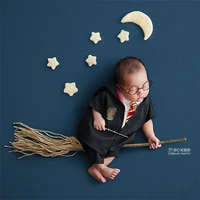 newborn photography props baby cosplay costume outfit magic stick broom case fotografia accessories studio shooting photo props