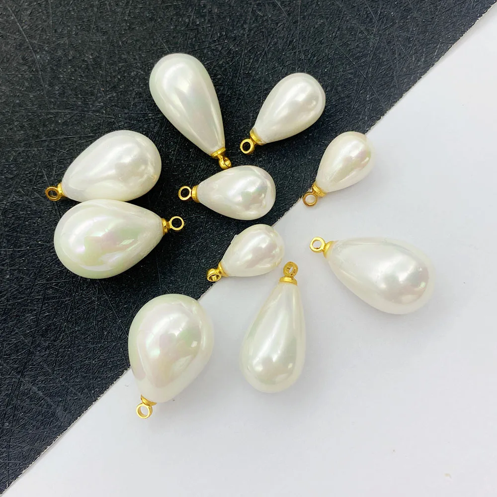 

Exquisite Natural Shell Drop Pendant 8-18mm Charm Fashion Jewelry Making DIY Necklace Earring Bracelet Boutique Accessories