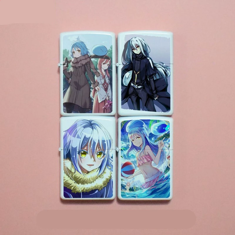 

That Time I Got Reincarnated As A Slime Rimuru Tempest Anime Paint Metal Shell Kerosene Gasoline Lighter Outer Case Repair Part